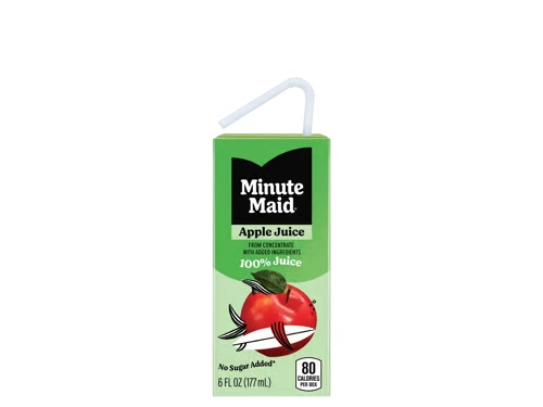 Minute Maid 100% Apple Juice Box of sonic menu